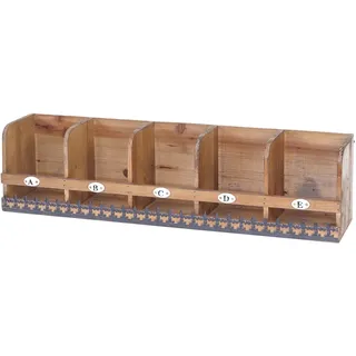 MCW Wandregal 71 x 18 x 16 cm Braun/Schwarz