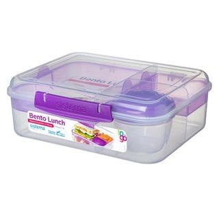 Sistema Bento Lunch 21690, Kunststoff, mit Joghurtbecher, 1,65 L