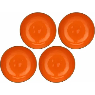 Rose&Tulipani 4er-Set Suppenteller 21 cm R135300002Z - Orange