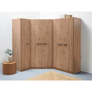 INOSIGN Schrank-Set »Kleiderschrank Schrank Garderobe Wäscheschrank VANDOR«, 5-türig mit viel Stauraum, Schränke einzeln stellbar MADE IN GERMANY, braun