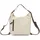 Schultertasche Polyurethan Beige