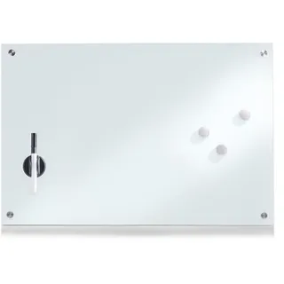 Zeller 11660 Glas-Memoboard weiß
