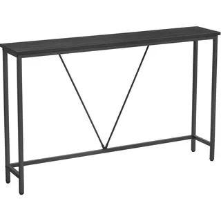VASAGLE Konsolentisch 100 x 30 x 75 anthrazitgrau-tintenschwarz