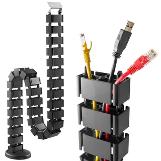 Ricoo Kabelkanal Universal Kabel Organizer Kabelmanagement Kabelschlauch
