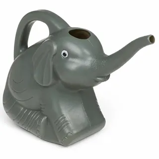 MIJOMA Gießkanne Elefant – 2 Liter, 29 x 11 x 20 cm, Perfekt für Garten & Balkon, grau