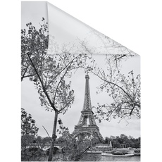 Bild Fensterfolie Paris schwarz weiß B/L: ca. 100x130 cm (B x L)