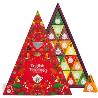 ETS - Tee Adventskalender "Mosaik rot", BIO, 25 Pyramidenbeutel