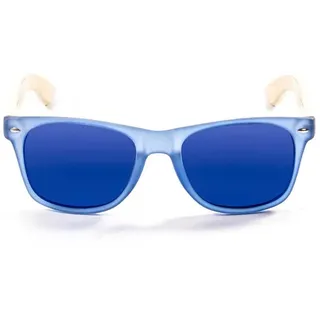 Ocean Sunglasses Beach Wood Sonnenbrille - Blue Transparent / Blue - One Size