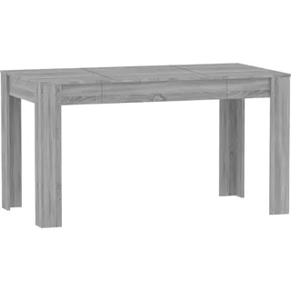 vidaXL Esstisch Grau Sonoma 140x74,5x76 cm Holzwerkstoff - Grau