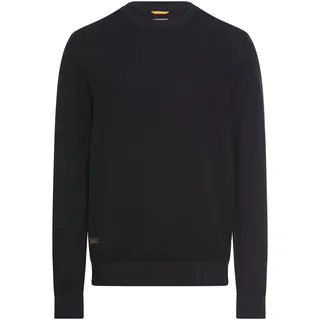 camel active Herren Strickpullover mit Rundhalsausschnitt Navyblau, menswear-5XL