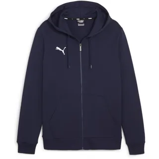Puma Herren Teamgoal Casuals Hooded Jacket Puma Navy-Puma White, XXL