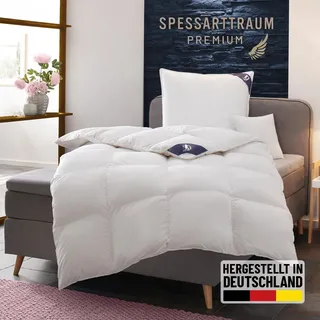 SPESSARTTRAUM »Premium****, hergestellt in Deutschland, Bettdecken für Sommer, Winter« normal Füllung: 100GaensedaunenKlasse1Downpasszertifiziert 1 Stk. tlg. 4 Wärmeklassen & 5 Größen, Bestseller,