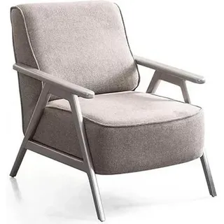 Moderne Sofagarnitur Taupe Stoffsofa Couch Polster Wohnlandschaft 3tlg Set - Grau