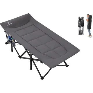 Sportneer Feldbett Gästebett Bis 204KG, 200×79cm Campingbett feldbett klappbar für Camping Reisen Indoor Outdoor Strand und Garten