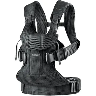 BabyBjörn Babytrage One Air, 3D-Netzstoff, Schwarz