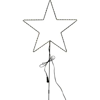 AM Design LED Stern Warmweiß Weihnachtsstern aus Draht, Weihnachtsdeko für innen und aussen,