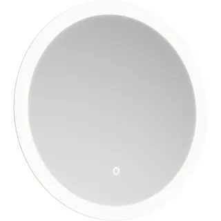 burgbad Eqio Leuchtspiegel rund, mit umlaufende LED-Beleuchtung, 1 Sensorschalter, 600x25x600mm, SIDM060PN258