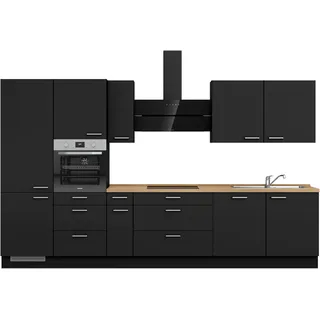 Nobilia Küchenleerblock 360 cm Schwarz