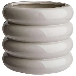 Butlers Blumentopf Hoop , Grau , Keramik , 13 cm , Dekoration, Blumen & Blumentöpfe, Übertöpfe