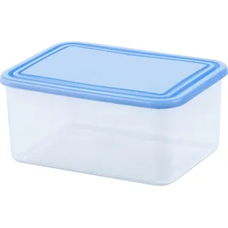 Curver 1,2L Frischhaltedose Lebensmittelbehälter Vorrats Gefrierdosen Lunchbox - Blau, Transparent