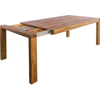 KAWOLA Esstisch LIAN Ausziehbar Eiche massiv (L/B/H) 180-230x90x76cm - Braun