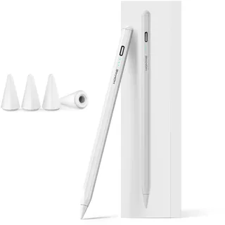 Hommie Stift für iPad 2.Gen Stylus für iPad 2018-2024,Schnelle Aufladung,Magnetische,Neigungserkennung,Palm Rejection Pencil für iPad 6/7/8/9/10, Pro12.9''/11''/13",iPad Air 3/4/5/11"/13", Mini 5/6