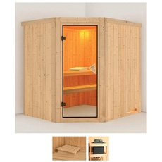 Bild Sauna »Laila«, (Set), ohne Ofen beige