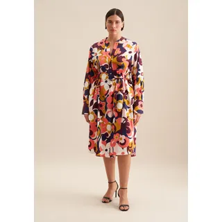 Seidensticker Sommerkleid Langarm Floral Rosa 5XL