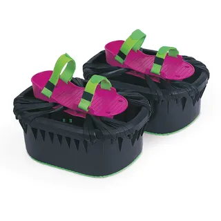 Babywelt Stay Active MOON Shoes Strap on self Centering Foam Shoe, Non-Skid - mini Trampolines for feet: Indoor / Outdoor Activity Toy for Boys & Girls