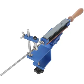 Greensen Messerschärfer mit festem Winkel – 6-in-1 Küchenmesser-Schärfset für 15° und 40° Schleifwinkel, geeignet für Kochmesser, Damastmesser und japanische Messer, kompakt & präzise