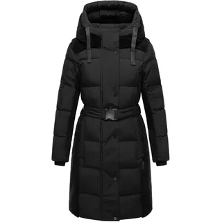 Wintermantel NAVAHOO "Wintermantel Funkelteddy 14", Damen, Gr. L, schwarz, Obermaterial: 100% Polyester PES.  Obermaterial: Futter: 100% Polyester PES. 100% Polyester PES., Mäntel Wintermantel