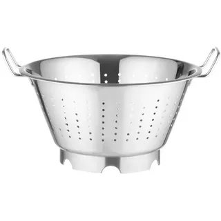 HENDI Seiher mit Untersatz und 2 Griffen Ø 325 x 175 mm Edelstahl