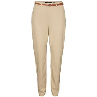 VERO MODA Damen Vmflashino Mr Regular Chino Pants Hose, Irish Cream, 30W / 32L EU
