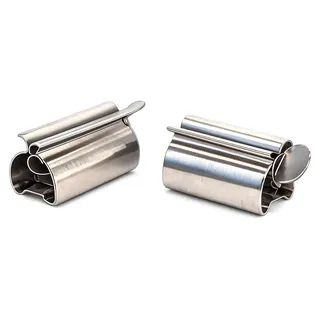 Tubenpresse, Tubenqutscher Edelstahl 2er Set - Silber