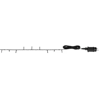 GLOBO LED-Lichterkette Metall 300 cm Schwarz