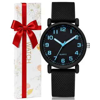 CIVO Armbanduhr Damen Schwarz Analog: Wasserdicht Elegant Minimalistisch Damen Uhr - Kleid Beiläufig Mode Quarz Designer Teenager