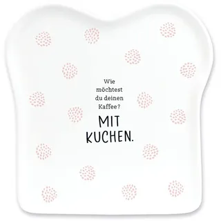 Grafik  Werkstatt Toast-Teller 14,5 x 15,5 cm Weiß 2er Set