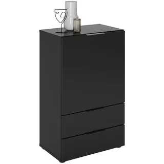 FMD Kommode Dark 49,7 x 81,3 x 31,7 cm Schwarz