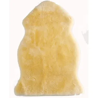 Merauno Merino Lammfell Babydecke Medizinische Lambskin Teppich für Wohnzimmer Kinderwagen Baby Kinderwagen Autositz Öko-Tex (Natural/Medical, 80-90cm)