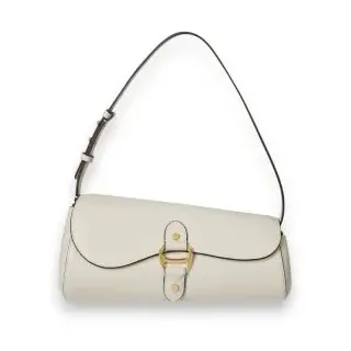 Lauren Ralph Lauren für Damen. 431977487004 Mittelgroße Tasha Tasche aus gebrochenem Weiß Leder (OSFA), Lässig