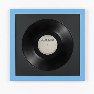 K-Möbel Schallplatten Bilderrahmen 40/40 2er Set , Hellblau , Holz , Rechteckig , 40x40 cm , Bilder & Rahmen, Bilderrahmen, Holzrahmen