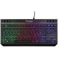 Konix Drakkar Kabelgebundene Gaming-Tastatur mit Spelheim TKL-Membran AZERTY - TKL-Format ohne Nummernblock - Hintergrundbeleuchtung