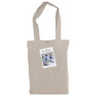 Hahn Haustextilien Renforce Bettwäsche stone washed leinen in Stofftasche Größe 155x220 cm