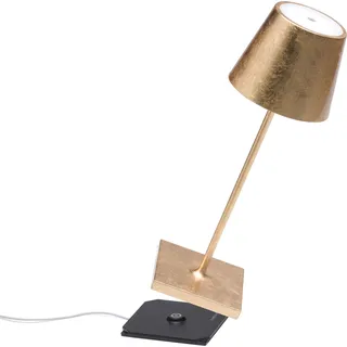 Zafferano Poldina Pro Mini Tischlampe - Aufladbare LED Lampe - 30 cm - Gold - Gold