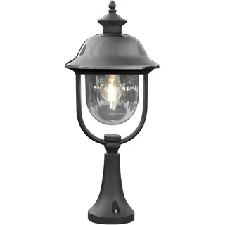 Konstsmide Sockelleuchte Aluminium 24cm x 24cm x 52cm 1x75W schwarz