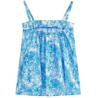 Sundek Sleeveless With Fleur De Joie Print Kurzes Kleid - Bilberry - 6 Jahre