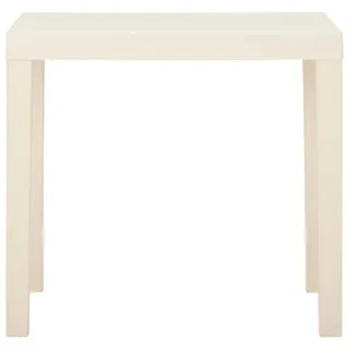 vidaXL Gartentisch 79 x 65 x 72 cm weiß