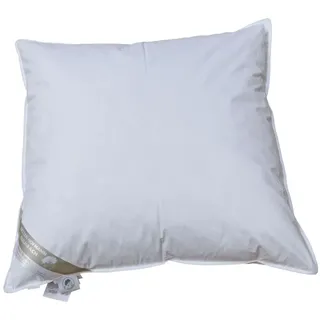 Betten Hofmann Federkopfkissen Kopfkissen Federkissen 80x80 cm waschbar und strapa - weiß - 80 cm x 80 cm