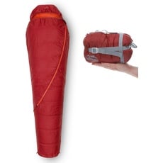 Sommer-Schlafsack Qeedo Light Hitazo, kleines Packmaß (19 x 16 cm) / extrem klein & leicht (670g) - rot