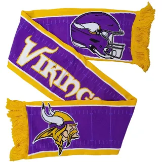 Great Branding Minnesota Vikings NFL HD Jaquard Scarf Purple Yellow Schal - STK